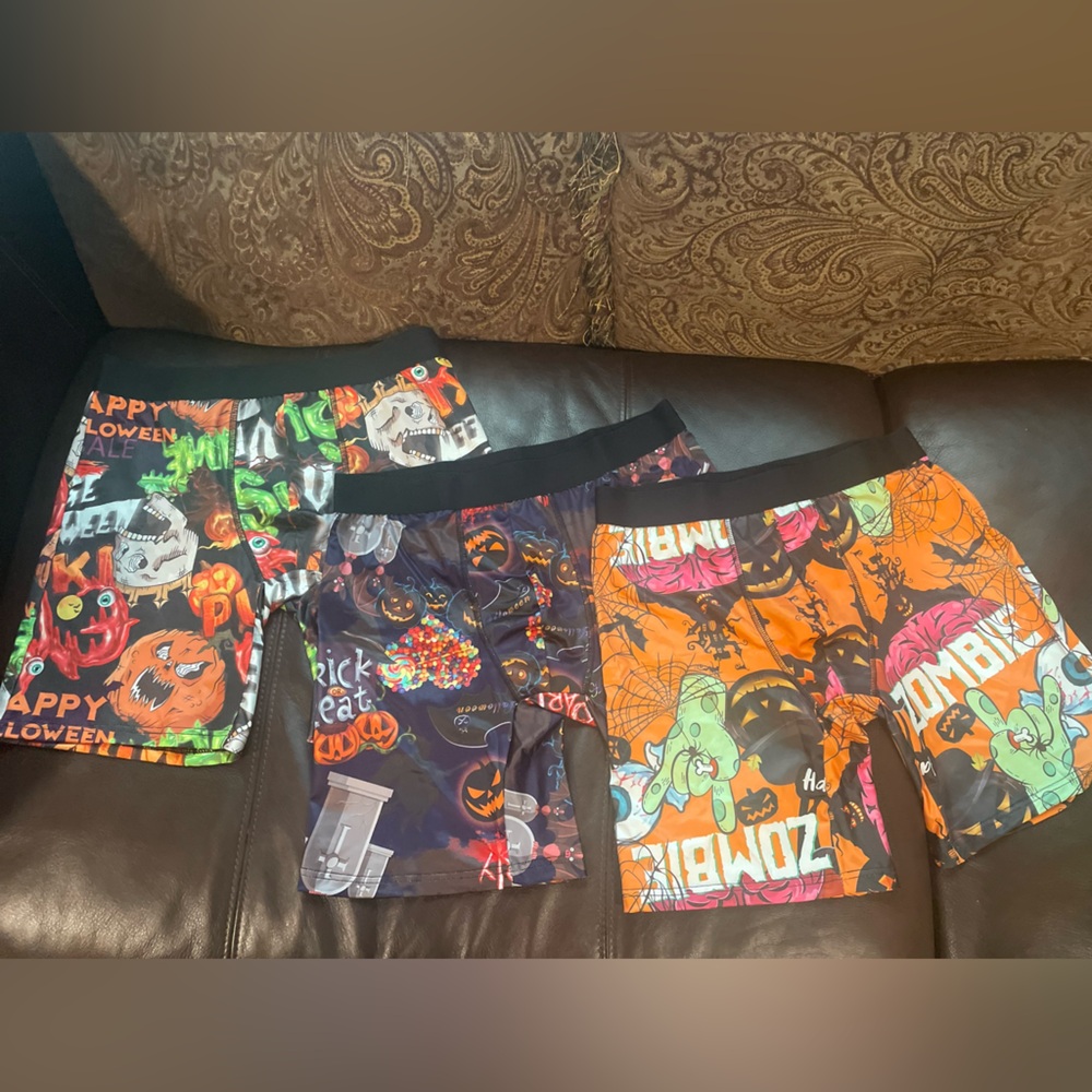 Halloween Holiday Polyester Spandex Men’s M Mixed Lot Boxer Shorts Underwear New